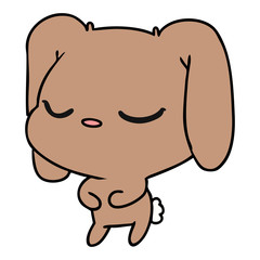 cartoon of cute kawaii bunny