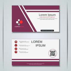 Modern business visiting card vector template