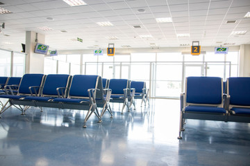 airport terminal with chair