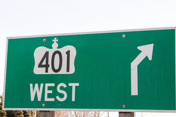 Highway Entrance Sign