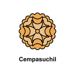 Cempasuchil, decoration icon. Element of Cinco de Mayo color icon. Premium quality graphic design icon. Signs and symbols collection icon for websites, web design, mobile app