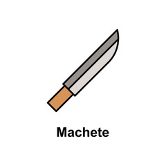 Machete icon. Element of Cinco de Mayo color icon. Premium quality graphic design icon. Signs and symbols collection icon for websites, web design, mobile app