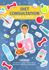 Dietitian doctor and dietetics medical center