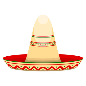 Traditional mexican hat image. Vector illustration design