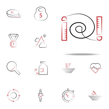 Jumping rope icon. fitness icons universal set for web and mobile