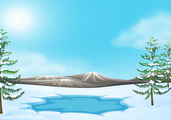 Scene in Winter scene