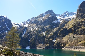 Fototapeta na wymiar Lac de Lauvitel, Oisans, Isère-17