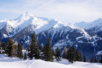Fototapeta premium Landscape at Penken ski resort in Zillertal