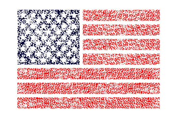 American US Flag Abstract