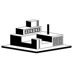 Isolated monochromatic energy plant image. Vector illustration design