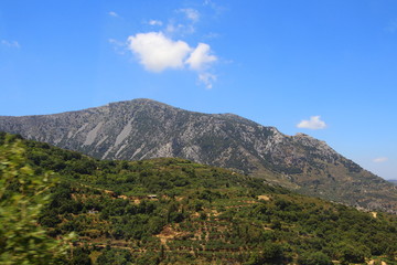 Naklejka na ściany i meble view of mountains in Greece