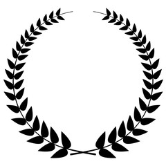 Isolated laurel wreath icon. Vector illustration design