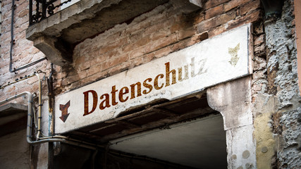 Fototapeta premium Schild 383 - Datenschutz