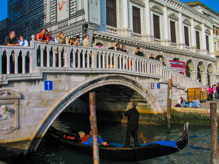 Fototapeta na wymiar Venice. Beautiful city of Italy. Year 2005