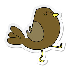 sticker of a Cartoon Bird