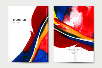 Colorful poster set