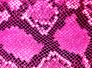 Magenta snake skin background. Animal print texture © jolly_photo