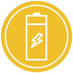 battery circular icon