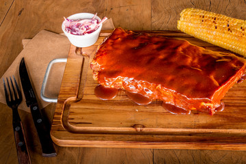 Pork Ribs wiht BBQ sauce
