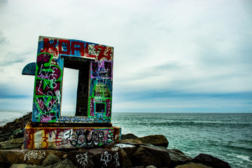 An abandoned shack by the beach in San Diego, CA