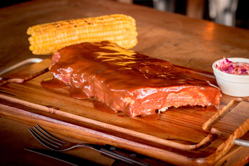 Pork Ribs wiht BBQ sauce