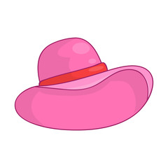 pink hat isolated illustration on white background