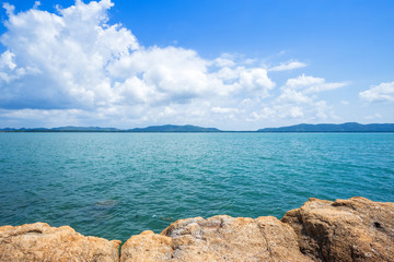 Beautiful the sea at Hat chao lao beach in Chanthaburi, Thailand.