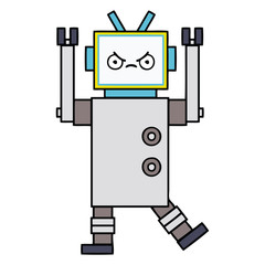 cute cartoon robot