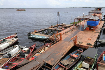 Fototapeta na wymiar fishing boats in the harbor