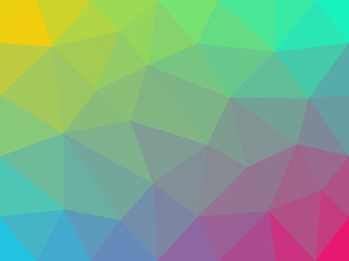 Colorful pastel polygon abstract background.