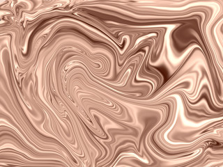 Obraz premium Swirling liquid light brown and cream pattern mixing for hot melt chocolate. Abstract graphic illustration background