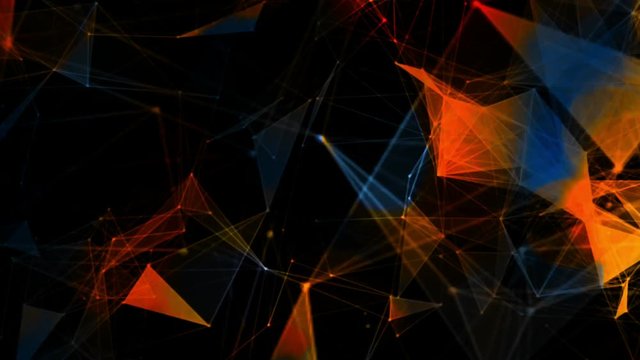 Abstract polygonal background animation. 