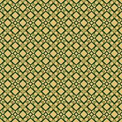 Naklejka premium Modern Geometric Pattern With Hand-Drawing Ornament. Vector Super Illustration. For Fabric, Textile, Bandana, Scarg, Colored Print. Green olive color