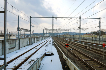 Naklejka premium 八戸駅 東北新幹線（青森県八戸市）