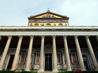 basilica di san paolo fuori le mura,roma,lazio,italia.