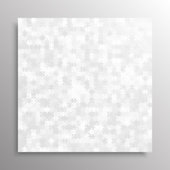 Fototapeta na wymiar Vector jigsaw piece puzzle background banner blank