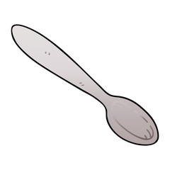 quirky gradient shaded cartoon spoon