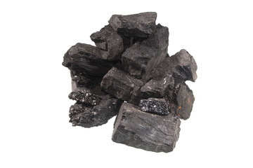 coal isolated on white background