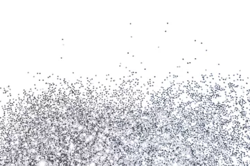 Silver glitter sparkle on white background  © mila_1989