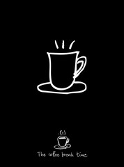 카페 포스터 / 손으로 그린 커피 그림