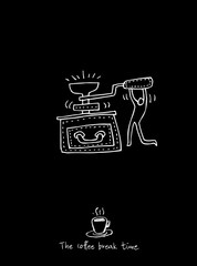 카페 포스터 / 손으로 그린 커피 그림