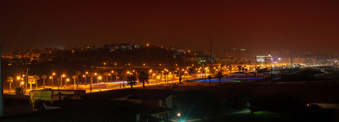 Panoramic photo of the city of Tanger. Morocco