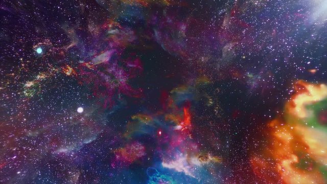 Fly Through In Space 02 is motion footage for scientific films and cinematic in space.  Also good background for scene and titles, logos. 