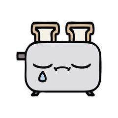 cute cartoon of a toaster