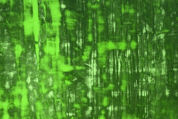 green vintage plywood with different big scratched spots texture - beautiful abstract photo background