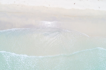 White sand wave beach seascape nature background