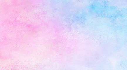 Grungy ink colors wet effect canvas aquarelle background. Fantasy smooth pastel light pink, purple...