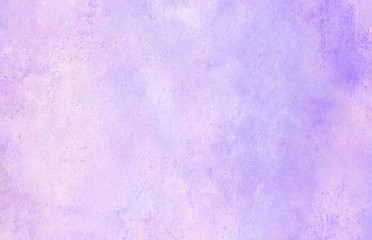 Vintage grungy purple gradient water color artistic brush paint splash background. Ink effect...