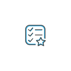 List icon design. Interaction icon line vector illustration