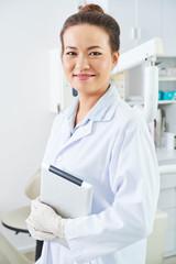 Female dentist in clinic